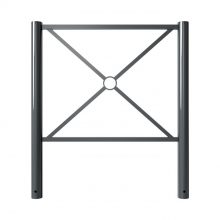 koristeaitaelementti tasaisilla tolpilla